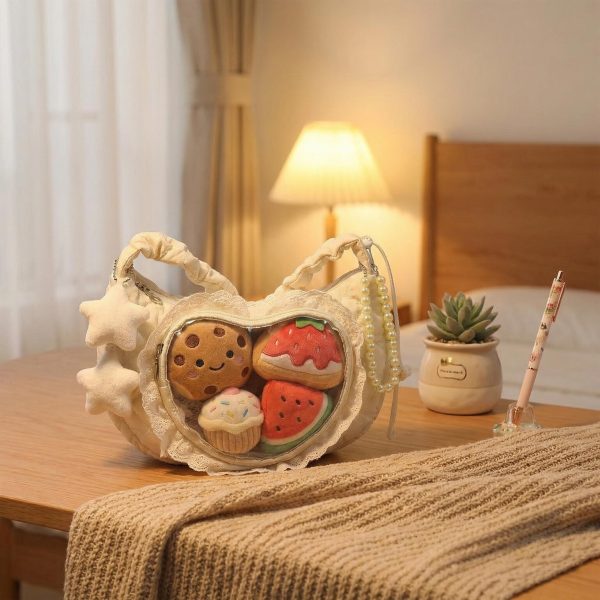 Small Convertible Ita Bag with Clear Window for Pin Display — mini ita bag detail view