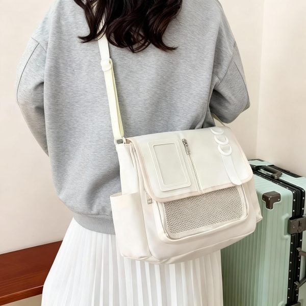 Y2K Ita Crossbody Bag with Clear Window for Plushies and Pins