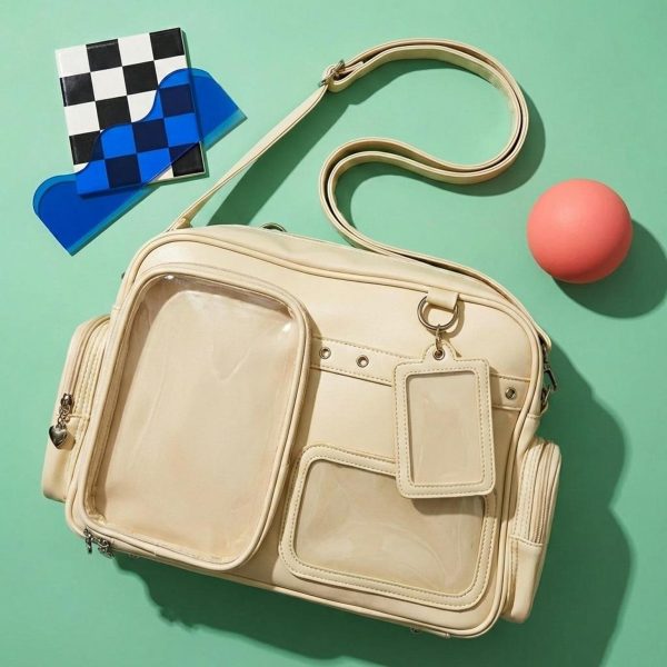 Yellow Kawaii Convertible Ita Bag for Pin Display