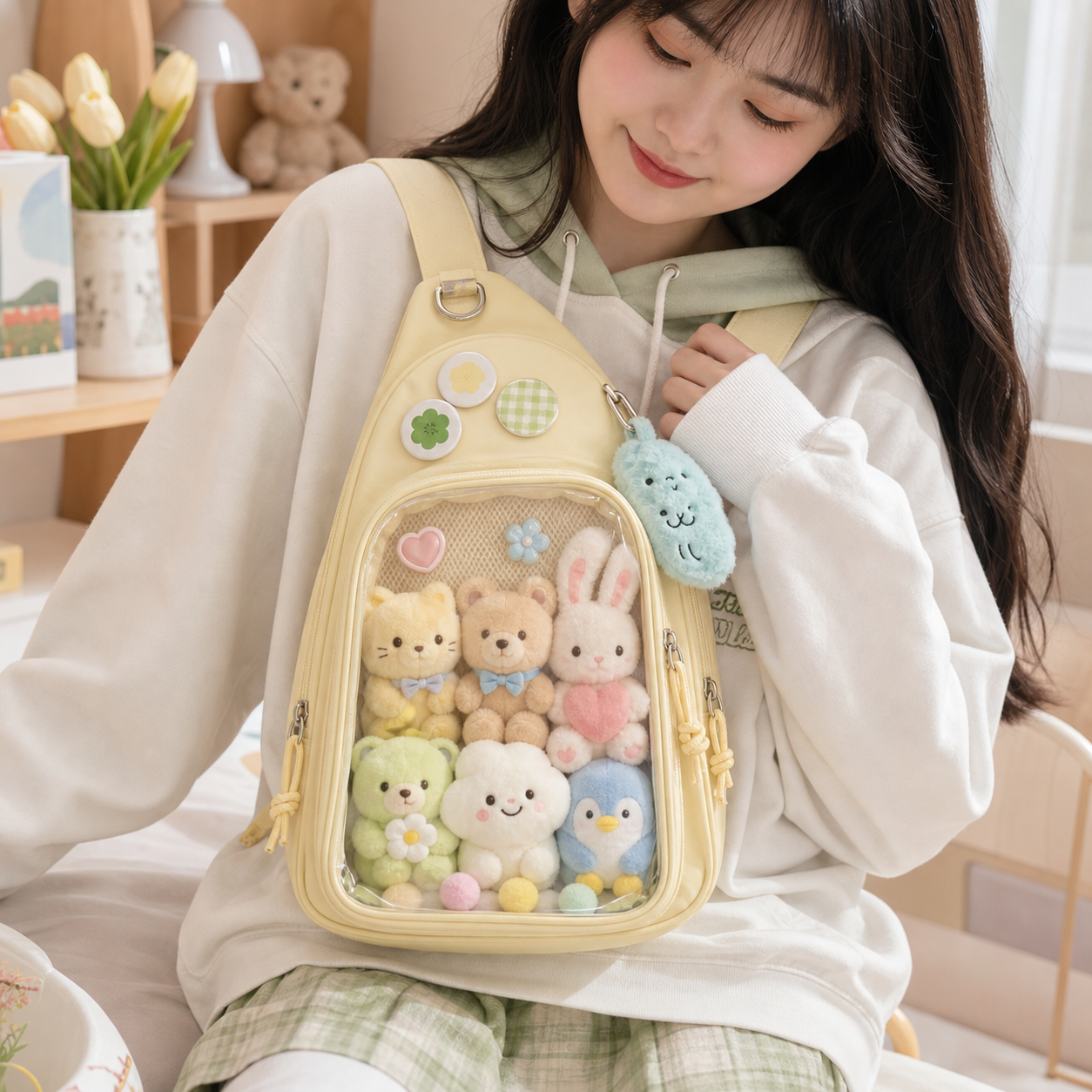 Ita Bag with Included Insert for Plushies and Pins