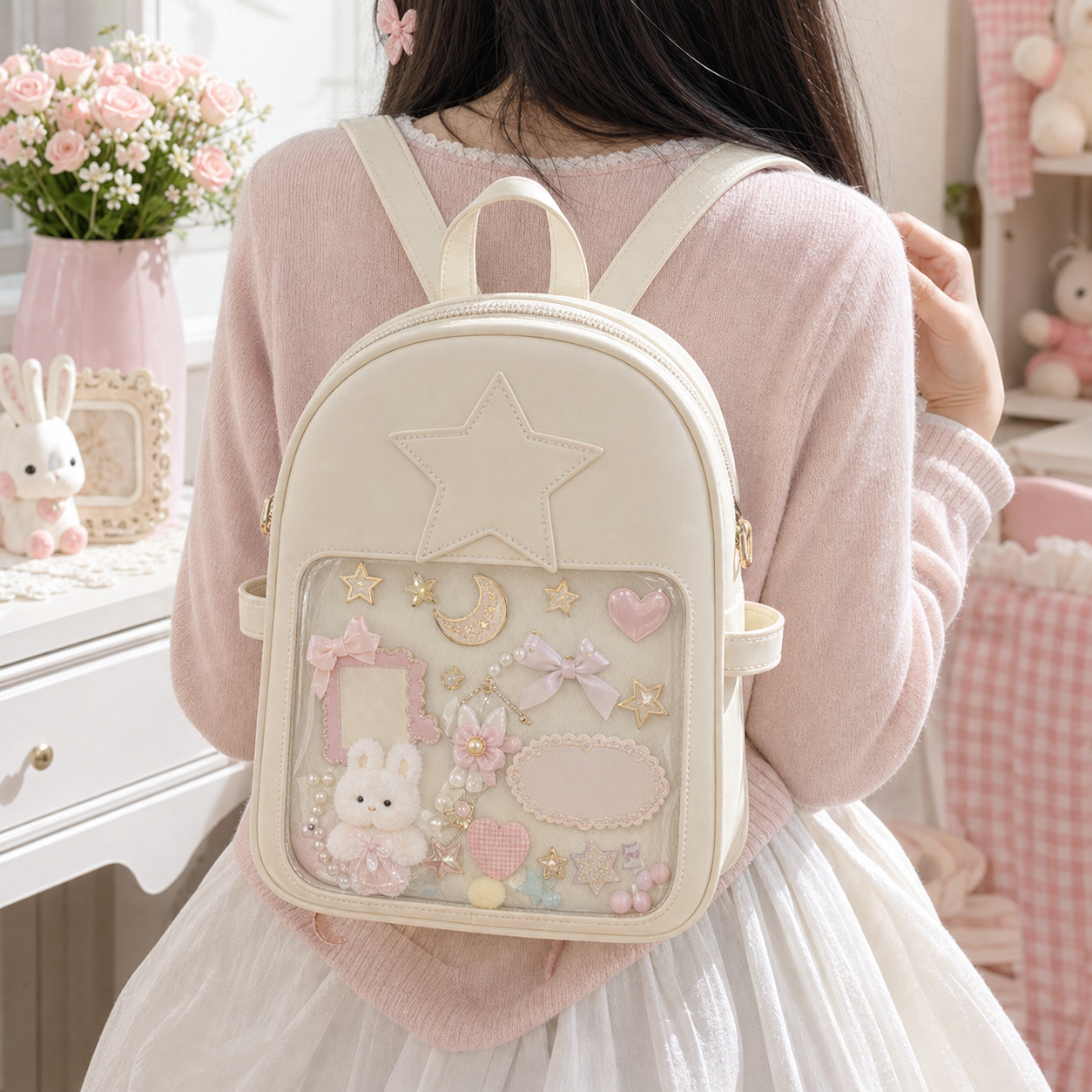 Mini Star Ita Bag with Clear Window and Included Insert for Pin Display