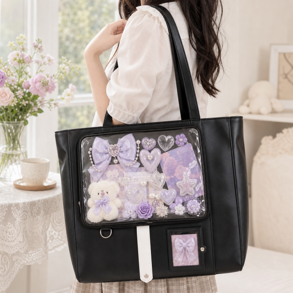 Large Ita Bag with Clear Window for Plushies and Pins
