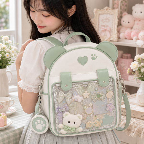 Ita Backpack with Clear Window for Pin Display