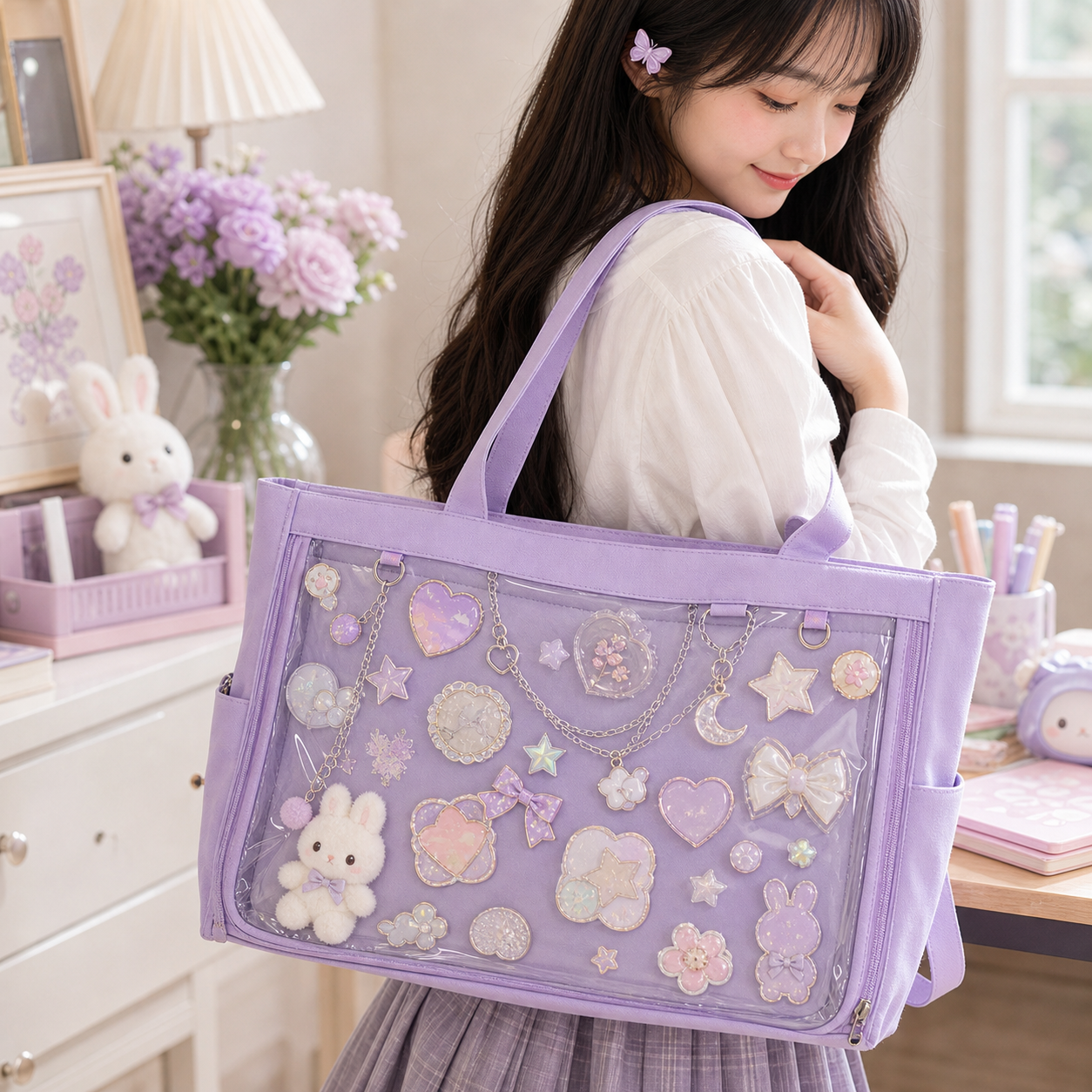 Ita Tote Bag with Clear Window and Included Insert
