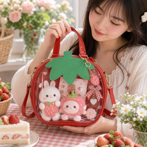 Strawberry Ita Bag with Included Insert